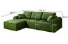 WillowCloud 109-inch sectional sofa dimensions and seat measurements