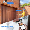 Two-way audio through the home security camera mobile app