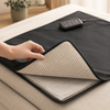 Close-up of the removable waffle-grid liner inside the infrared sauna blanket